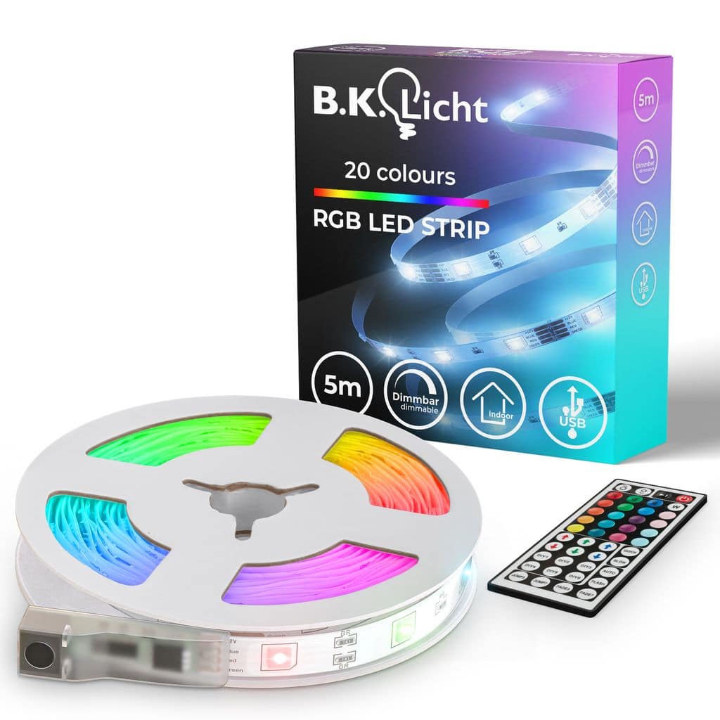 5m LED Band Streifen RGB Stripe Sternenlicht-Leiste Sternenlichtschlauch +Farbwechsel Dimmbar Titelbild-02 BKL1561