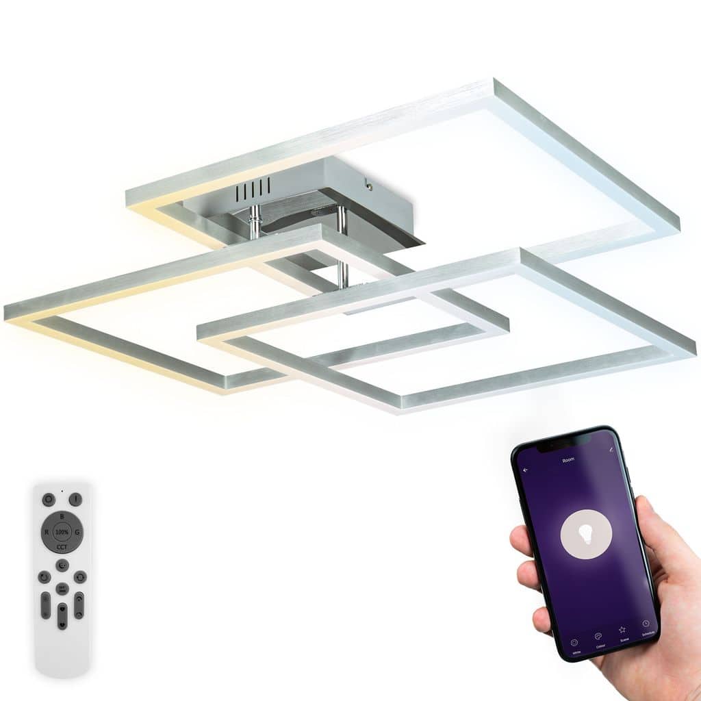 WiFi LED RGB dimmbar CCT Smart Home Leuchte Fernbedienung App 48W  48W Freisteller BKL1320