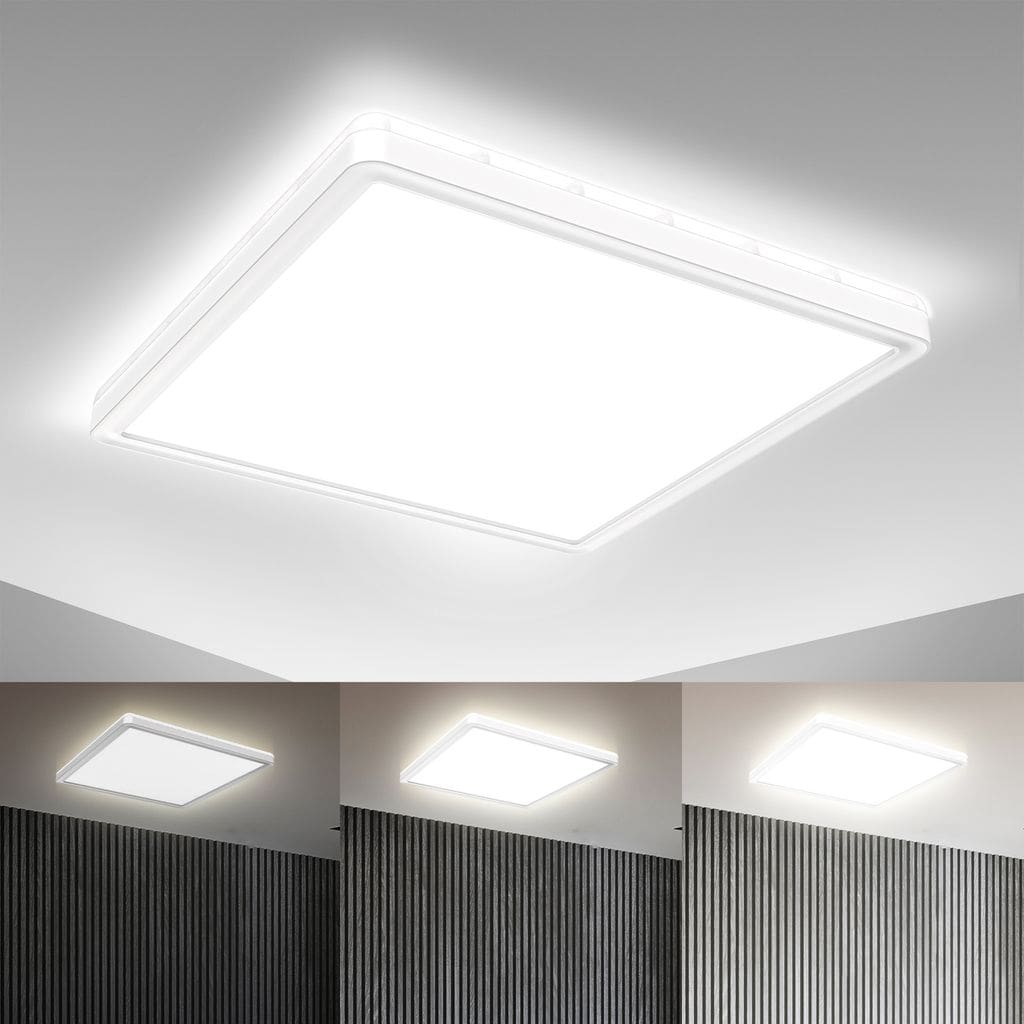 LED Panel dimmbar ultraflach Deckenleuchte Wohnzimmer FlurWeiss  2400lm Freisteller-01 BKL1311