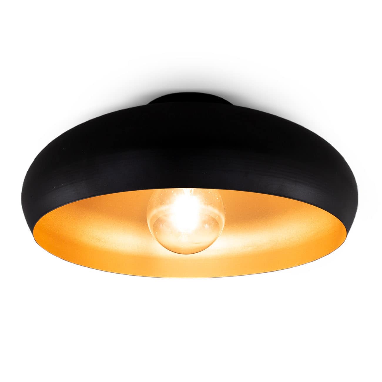 B.K.Licht Retro-Deckenlampe schwarz BKL1269