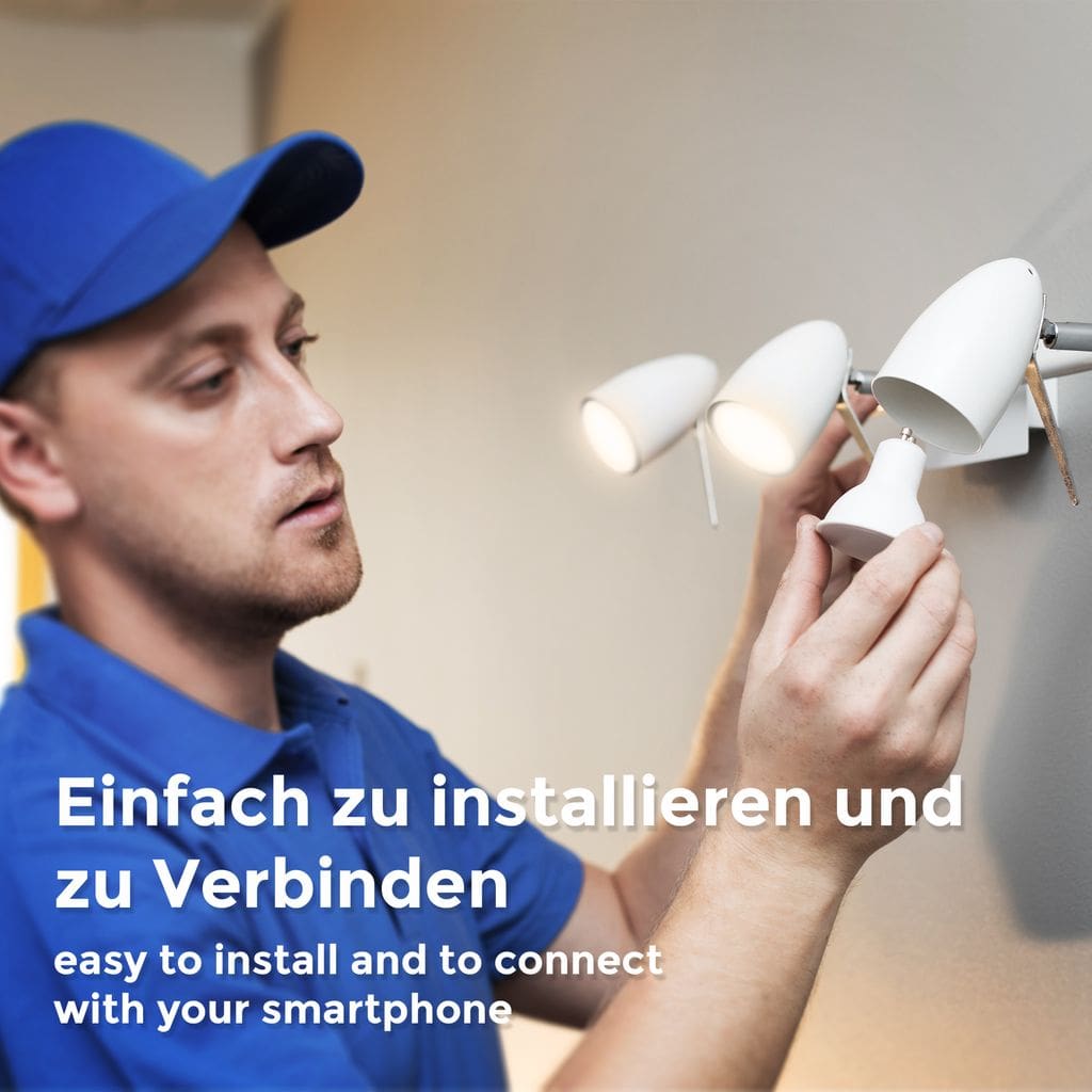 LED Smart Home Leuchtmittel WiFi  dimmbar Sternenlicht Birne GU10 Alexa Google 55W 350lm Installation BKL1260