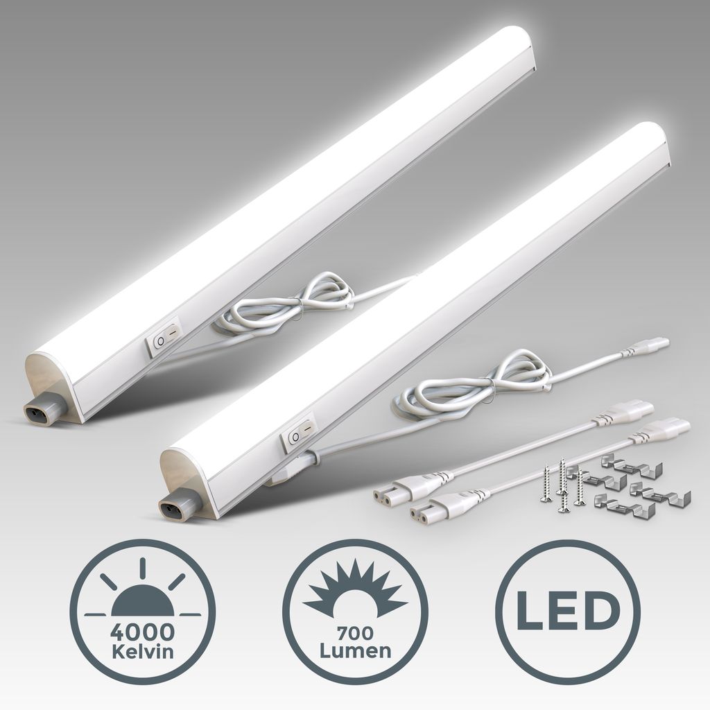 2xLED Unterbauleuchte SET 8W Sternenlichtleiste Kueche  Beleuchtung Schrank Leuchte 16W FreistellerNEU1 BKL1512