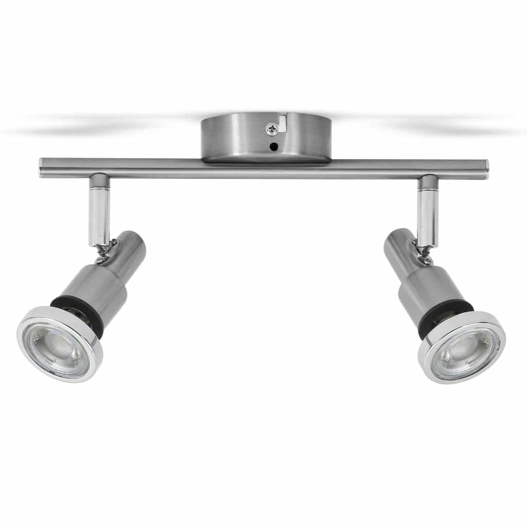 Deckenstrahler - 9,6W, 800lm, LED, schwenkbar, IP44, warmweiß, matt-nickel