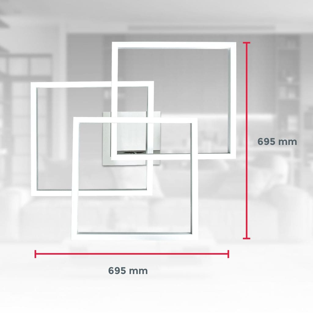 WiFi LED RGB dimmbar CCT Smart Home Leuchte Fernbedienung App 48W  48W Maße BKL1320