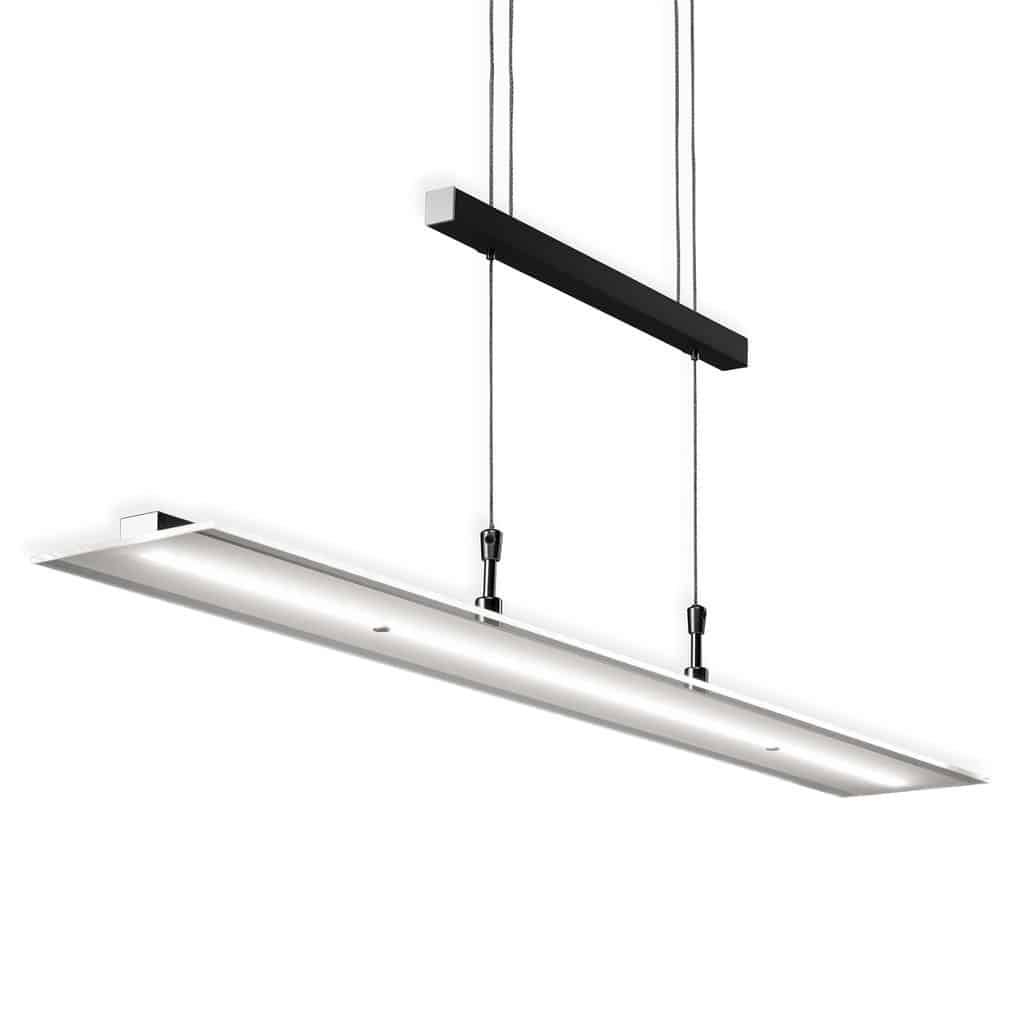 LED Pendelleuchte hoehenverstellbar Haengeleuchte EssTischleuchte- Schwarz Glas 20W 16W Titelbild-01 BKL1491