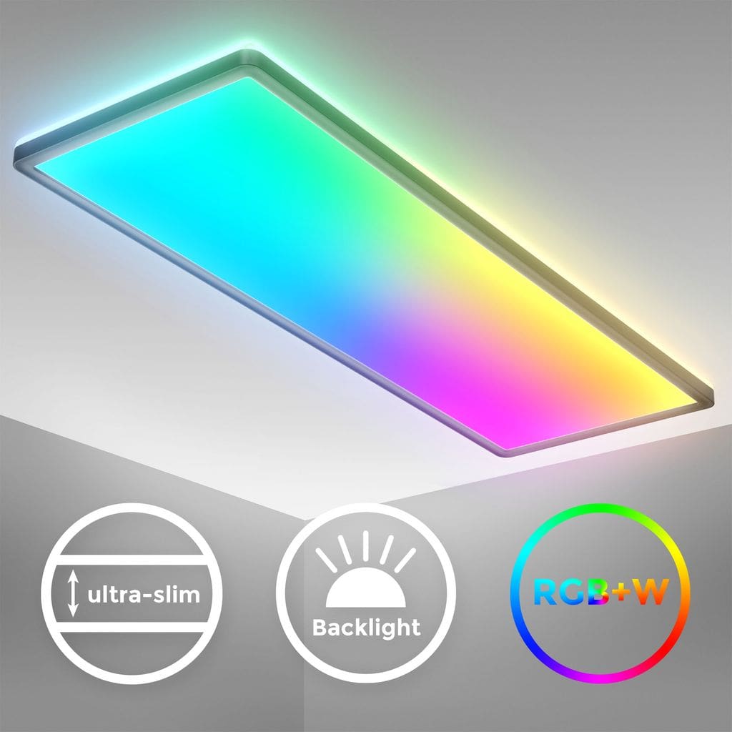 LED Deckenleuchte RGB Dimmbar Panel Farbwechsel indirektes Sternenlicht 22W 22W Titelbild BKL1555