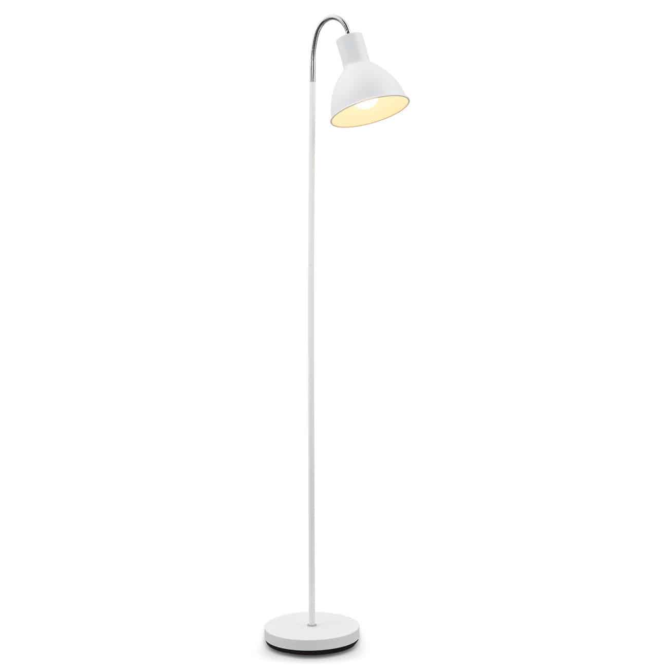 B.K.Licht weiß-chrom Stehlampe BKL1195 E27