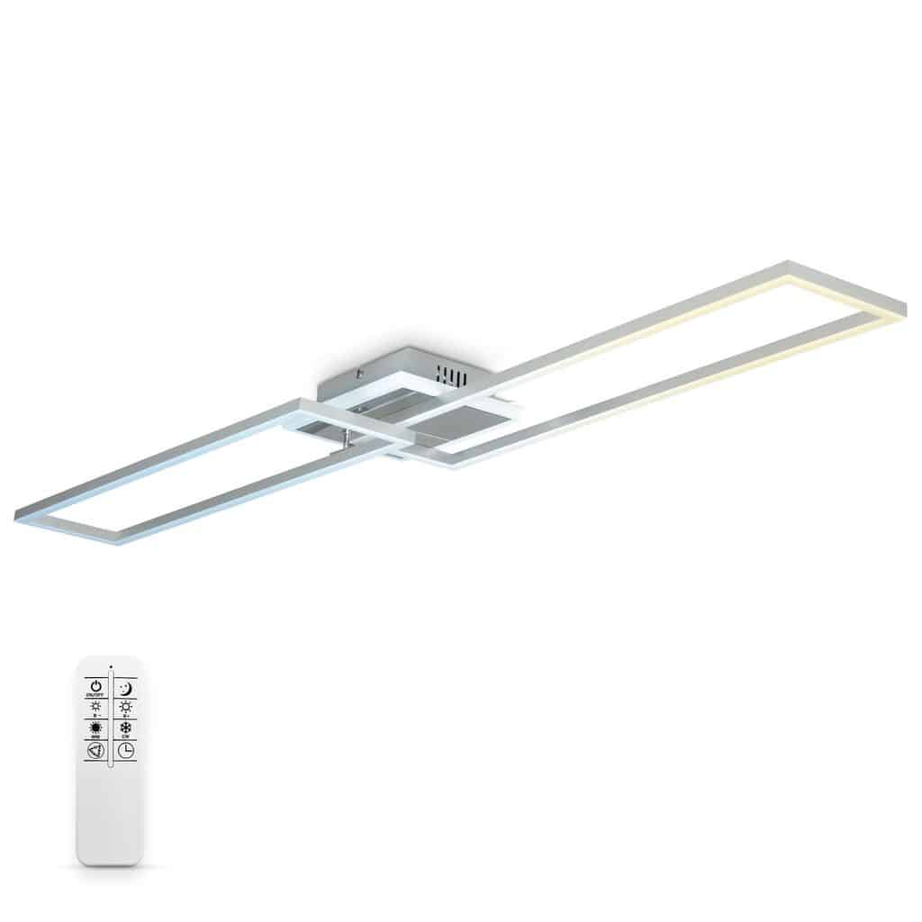 LED Deckenleuchte CCT Rahmenleuchte schwenkbar dimmbar Timer Nachttisch Sternenlicht 40W Alu 40W Freisteller-01 BKL1439