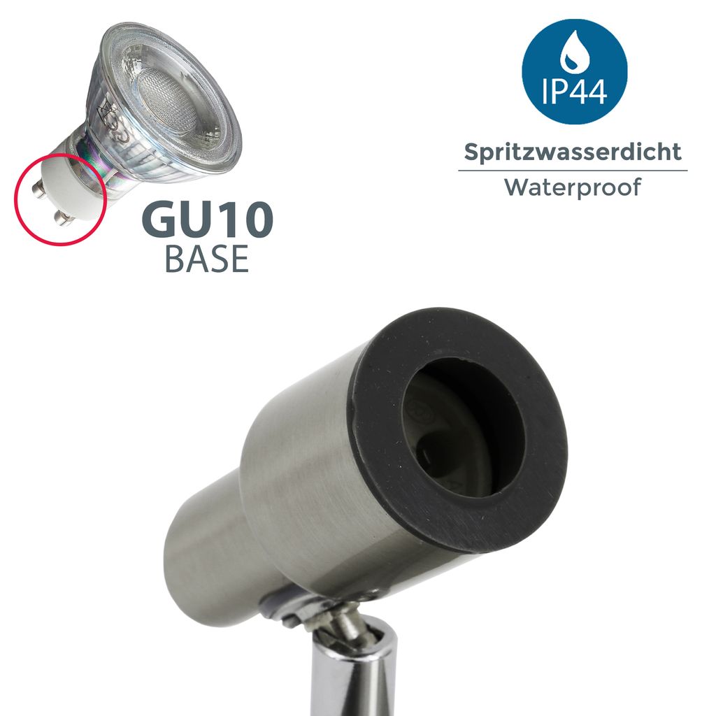 LED Bad IP44 Deckenstrahler Badezimmer GU10 2er Spot Decke Leuchte  5W  Detail-01  BKL1136