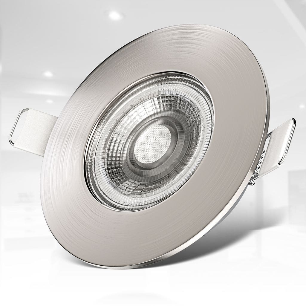 6x LED Einbauspots dimmbar Bad IP44 Einbau-Leuchte 5W Spot Strahler flach 49W Detail-1 BKL1283