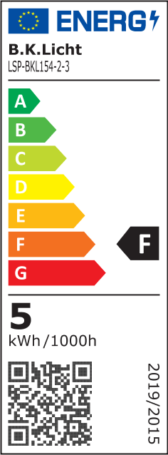 LED RGBW Einbauspots Badezimmer Einbaustrahler dimmbar Fernbedienung 5x SET IP44  24W Energielabel BKL1543