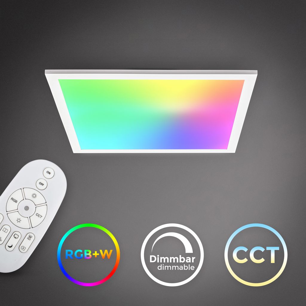 LED Panel Deckenleuchte dimmbar CCT RGB Buero Sternenlicht indirekt 15W  16W Titelbild-02 BKL1370