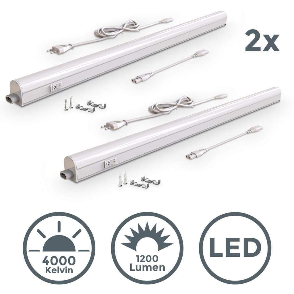 2x Unterbauleuchte LED 15W Sternenlichtleiste Kueche Beleuchtung Schrankleuchte SET 15W Titelbild BKL1513