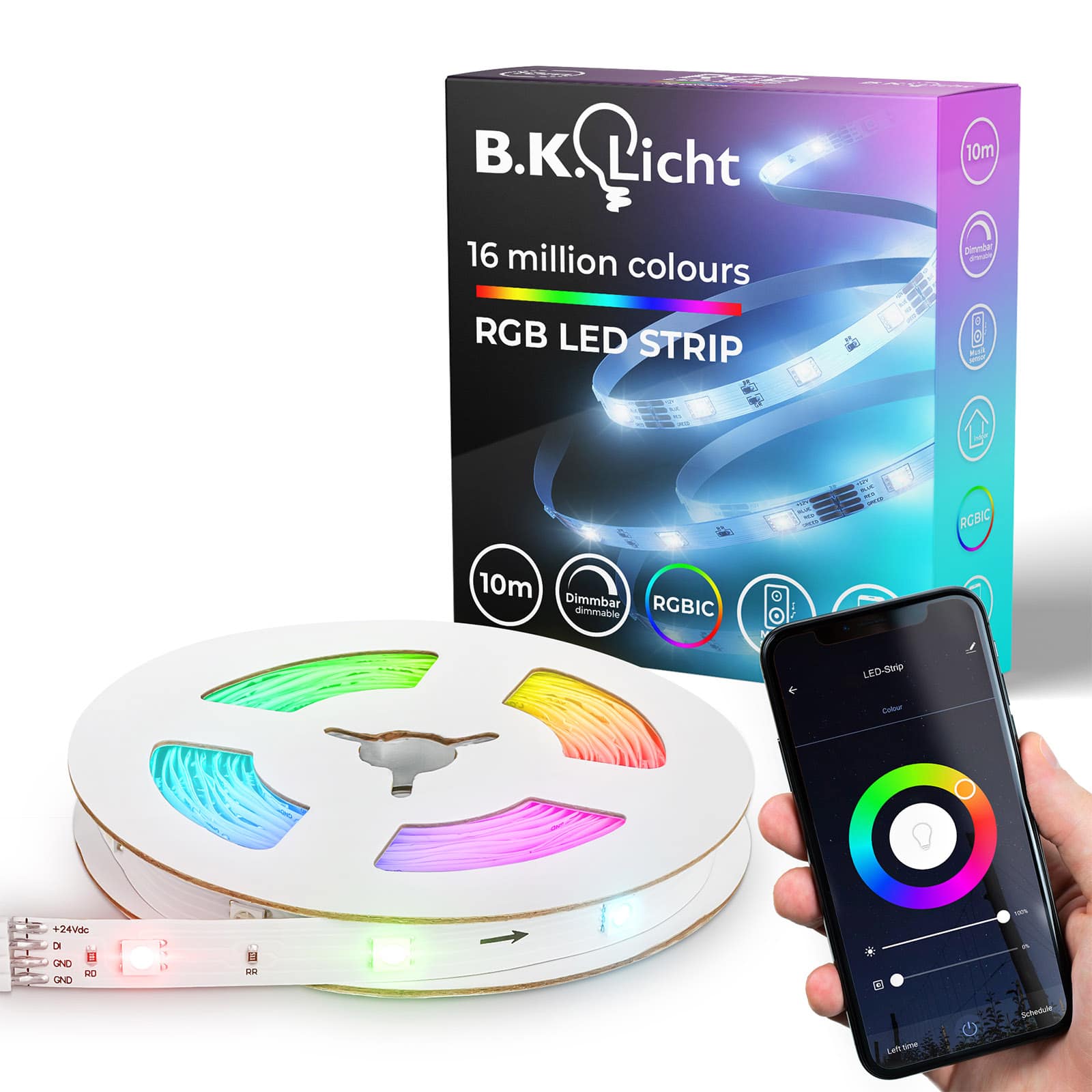 B.K.Licht Smart RGB-IC LED Stripe 24V BKL1565