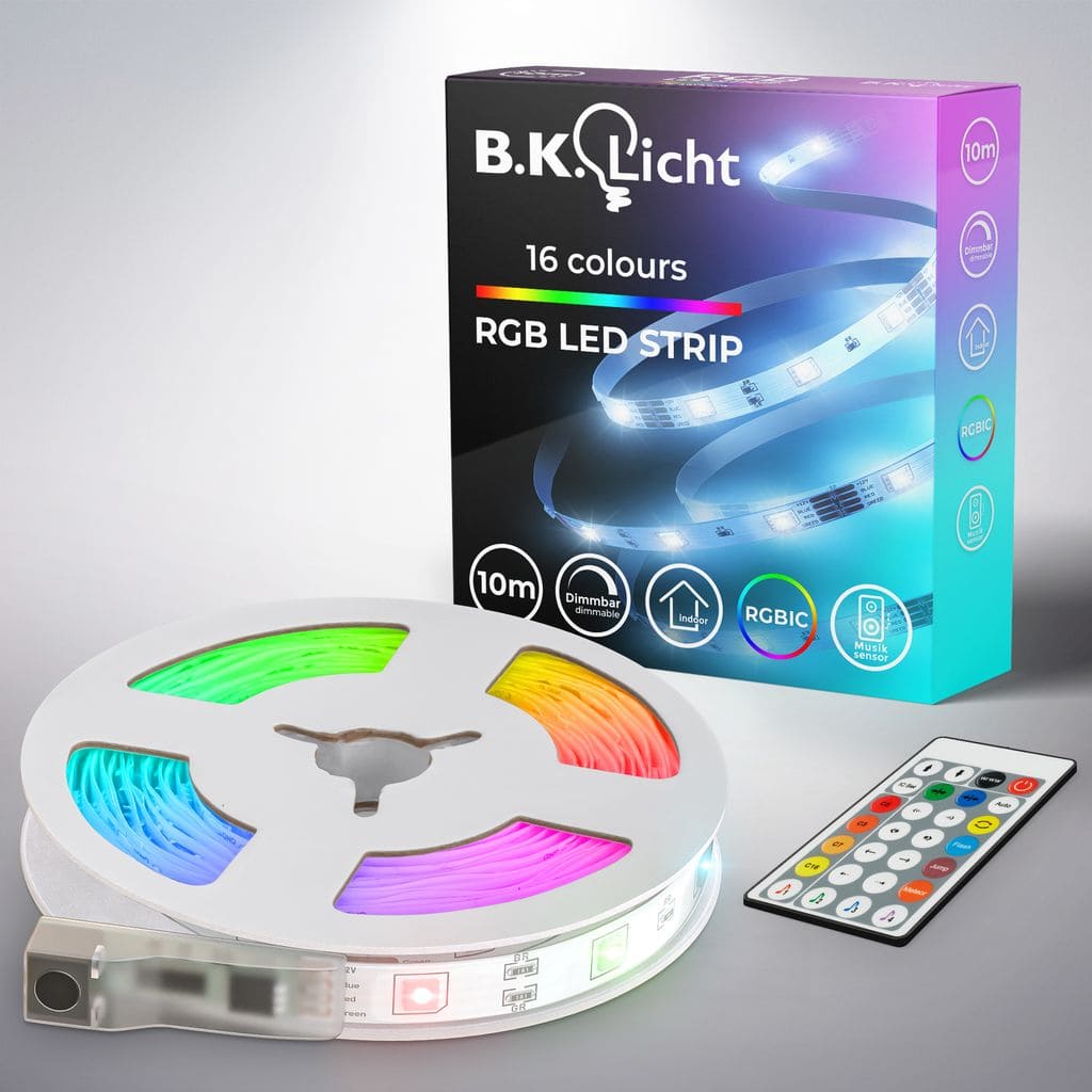 10m LED Band Magic RGB Strip Musiksensor Sternenlichtstreifen Farbwechsel selbstklebend Dimmbar Titelbild-01 BKL1560