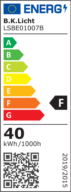 LED dimmbar CCT Deckenleuchte Fernbedienung Schwarz 40W Nachttisch Sternenlicht 40W Energielabel BKL1511