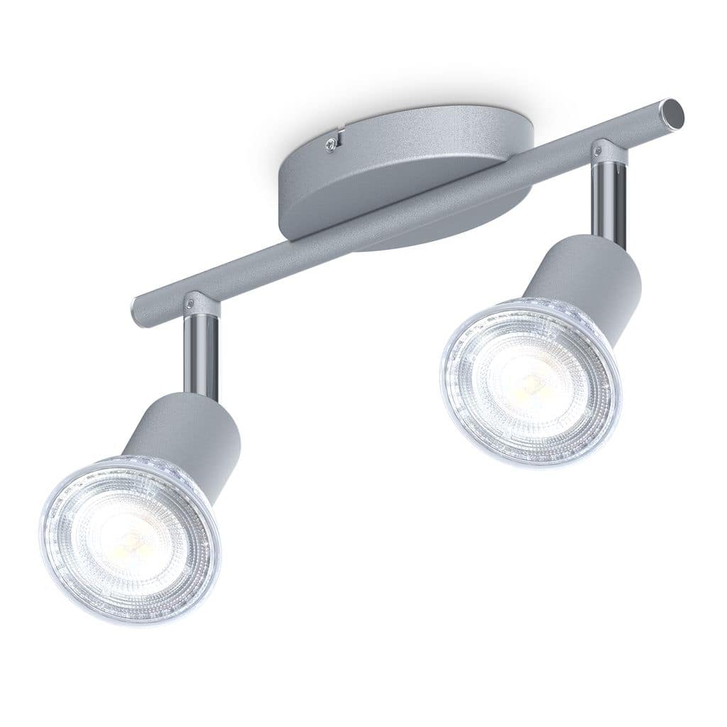 LED Deckenleuchte Wohnzimmer schwenkbar GU10 Metall Deckenlampe Spot neutralweiss Spot 400lm Freisteller BKL1408