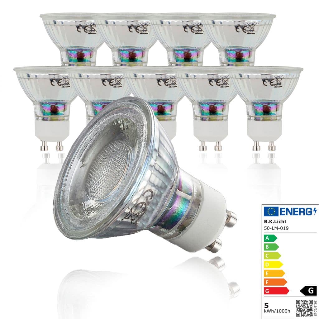 LED Leuchtmittel GU10 Energiespar- 5W Glueh-Birne 400lm Titelbild 50-LMF-008-05