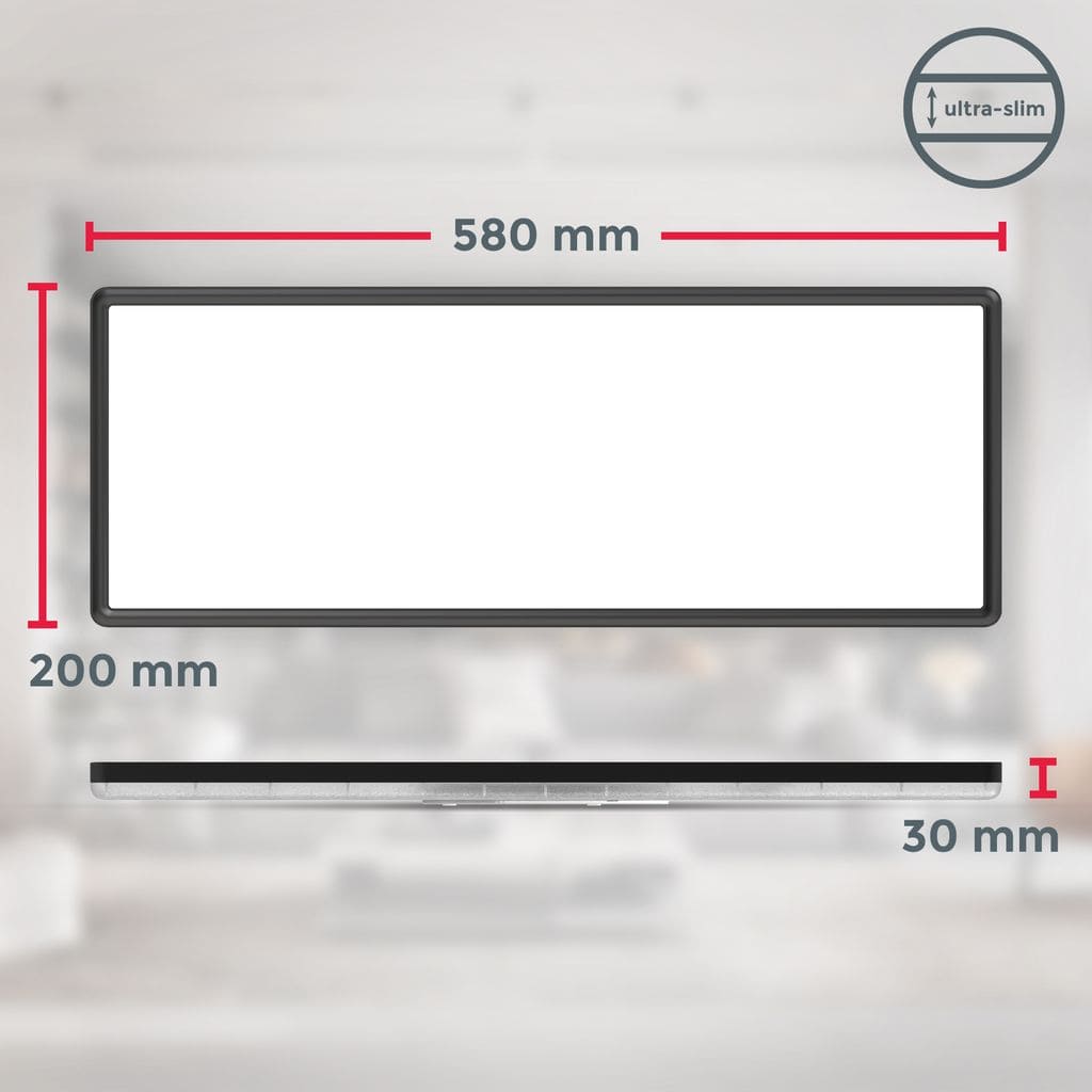 LED Deckenleuchte RGB Dimmbar Panel Farbwechsel indirektes Sternenlicht 22W 22W Maße BKL1555