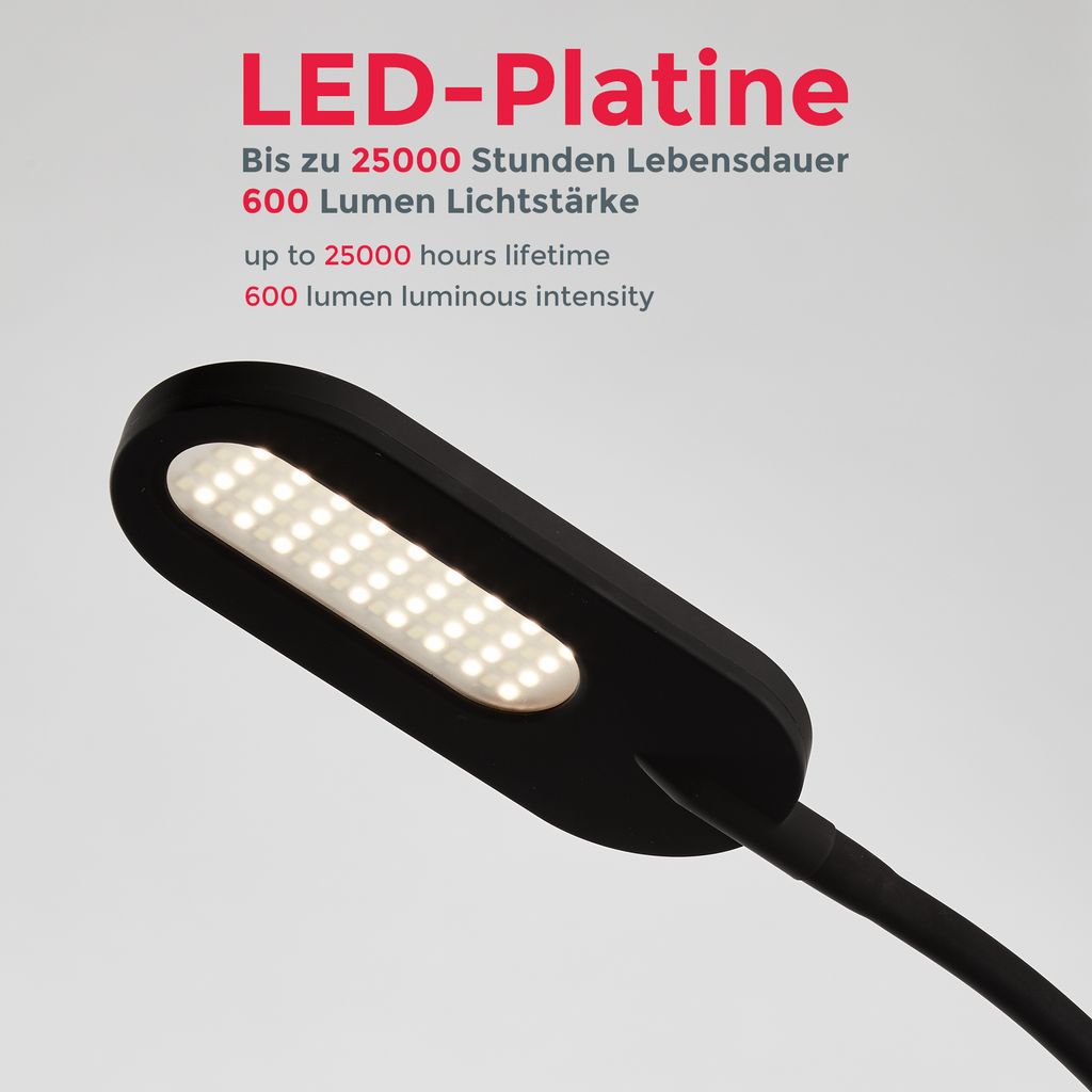 LED Stehleuchte dimmbar Stehleuchte schwenkbar Memory & Touch Funktion 65W Detailbild  BKL1157