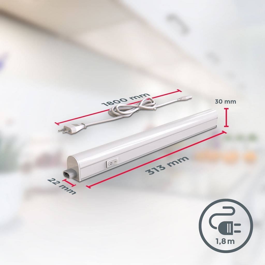 Unterbau-Leuchte LED 230V 4W Sternenlichtleiste Kuechenleuchte- Beleuchtung Schrankleuchte 4W MaßeNEU BKL1159