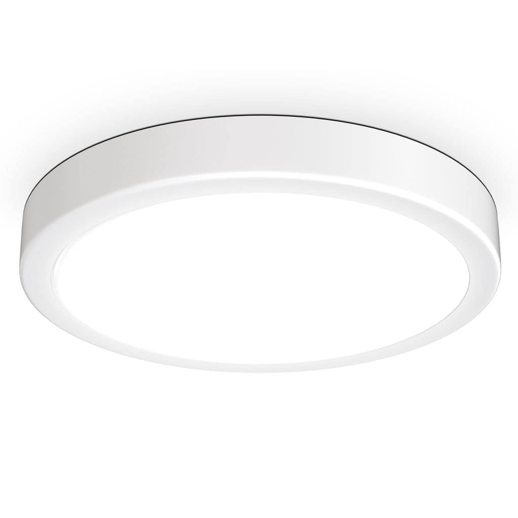 LED rund Deckenleuchte Flur Kueche 18W Wohnzimmer 28cm Weiss 185W Freisteller-02 BKL1521