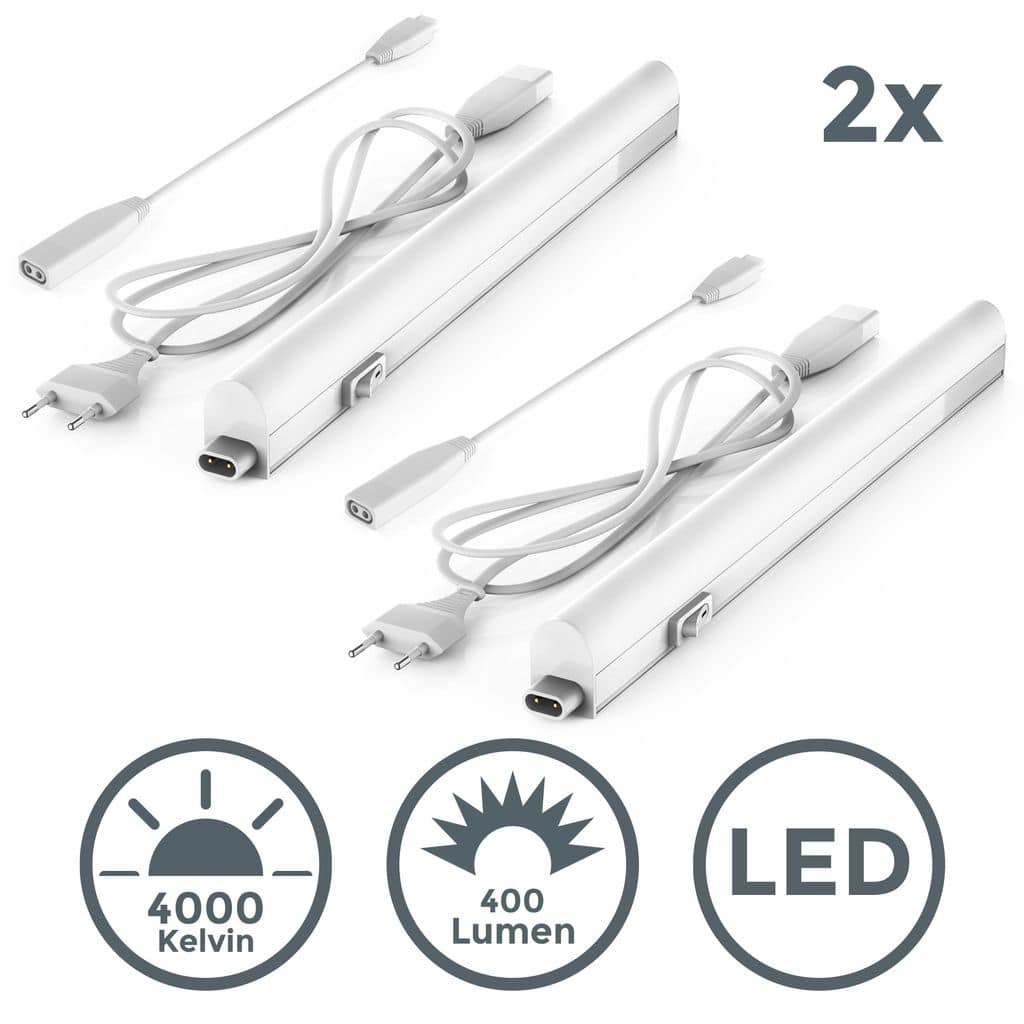 2xLED Unterbauleuchte SET 4W Sternenlichtleiste Kuechenleuchte- Beleuchtung Schrankleuchte 4W Titelbild BKL1514