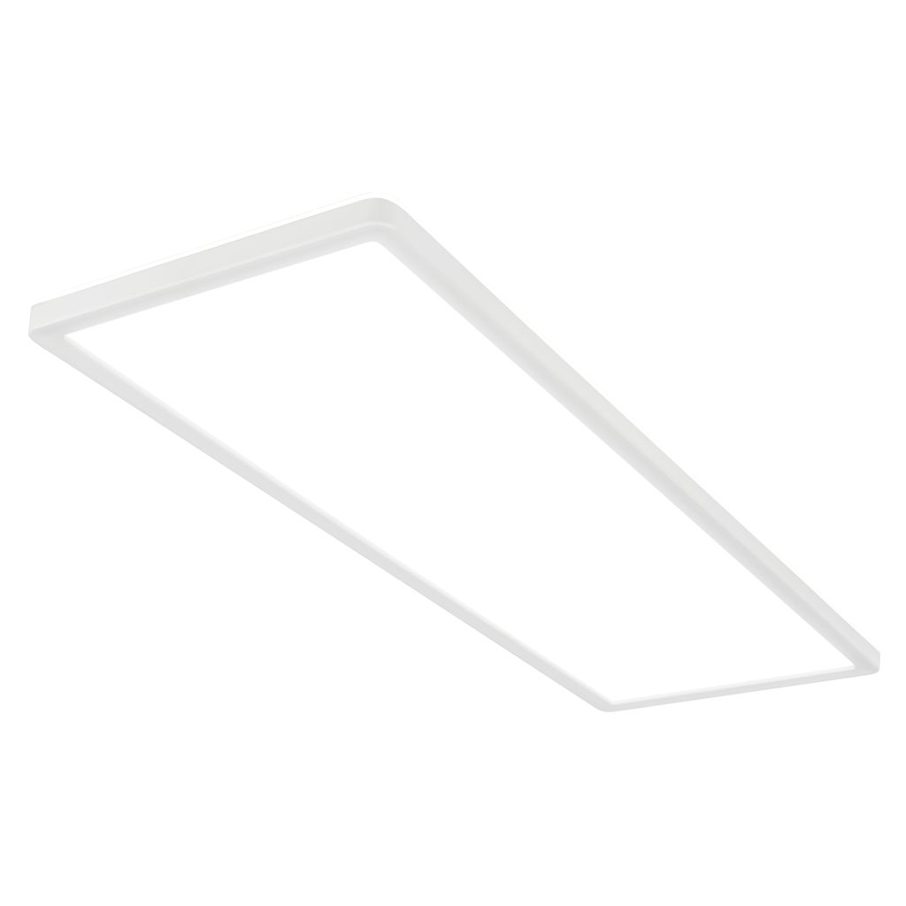 LED Deckenlampe mit indirektem Licht, 3cm flach, neutralweißes Licht, LED Lampe, LED Deckenleuchte, Wohnzimmerlampe, LED Panel, Küchenlampe, Deckenbeleuchtung, 58x20x3 cm, Weiß