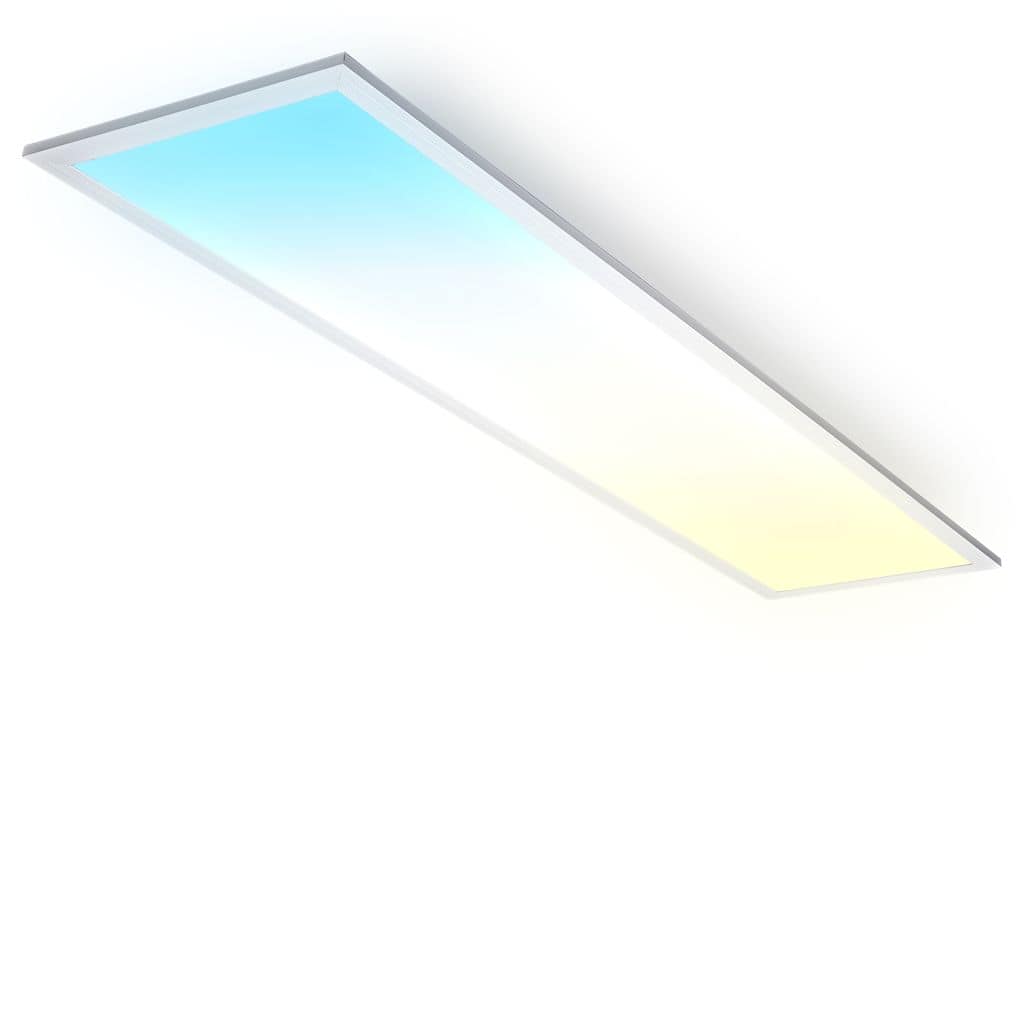 LED Panel 100x25 cm - 24W, 2600lm, dimmbar, Fernbedienung, CCT, weiß