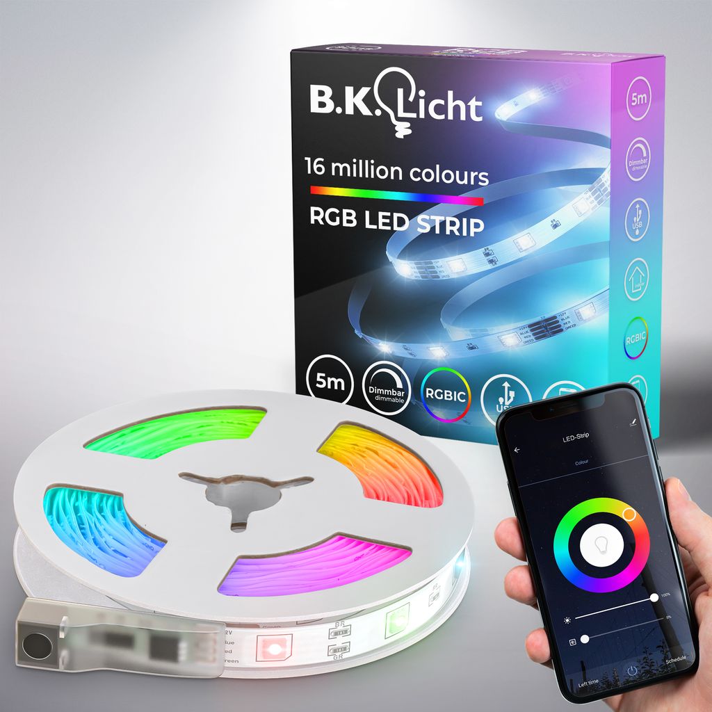 5m Magic RGB-LED Flexband Sternenlicht-Streifen USB WiFi Bluetooth mit APP Musiksensor  55W Titelbild-01 BKL1564