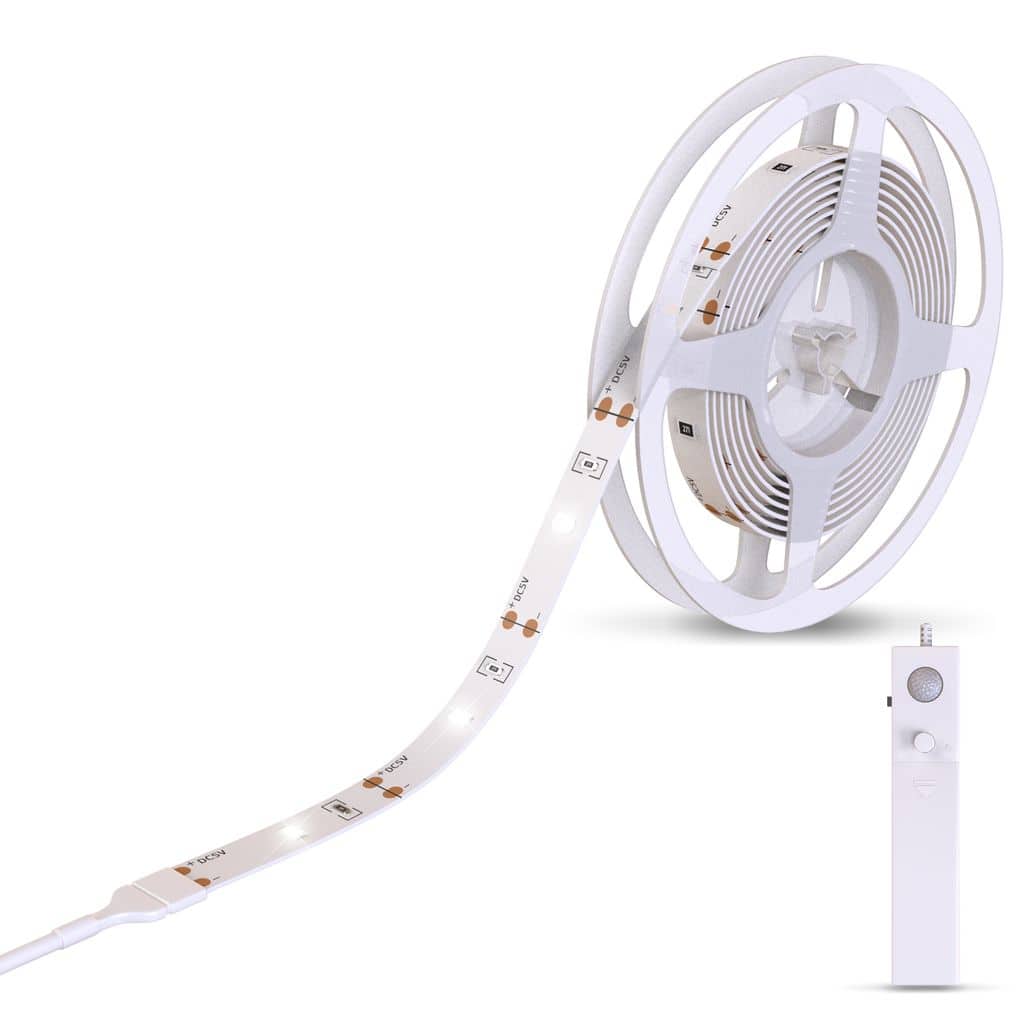 LED Band Bewegungsmelder Schrankleuchte Sternenlichtleiste Leuchtband Stripe Streifen  130lm Freisteller BKL1185