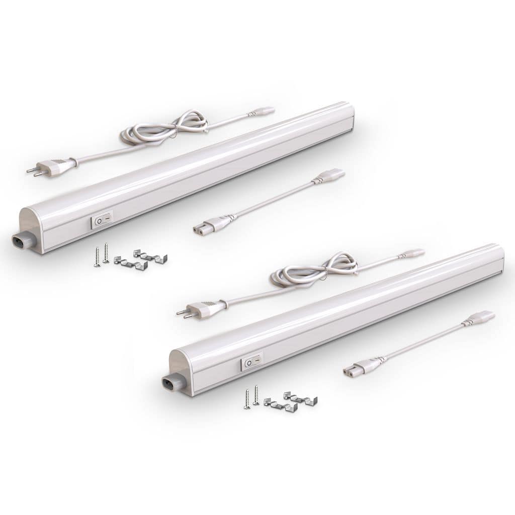 2xLED Unterbauleuchte SET 8W Sternenlichtleiste Kueche  Beleuchtung Schrank Leuchte 16W Freisteller BKL1512