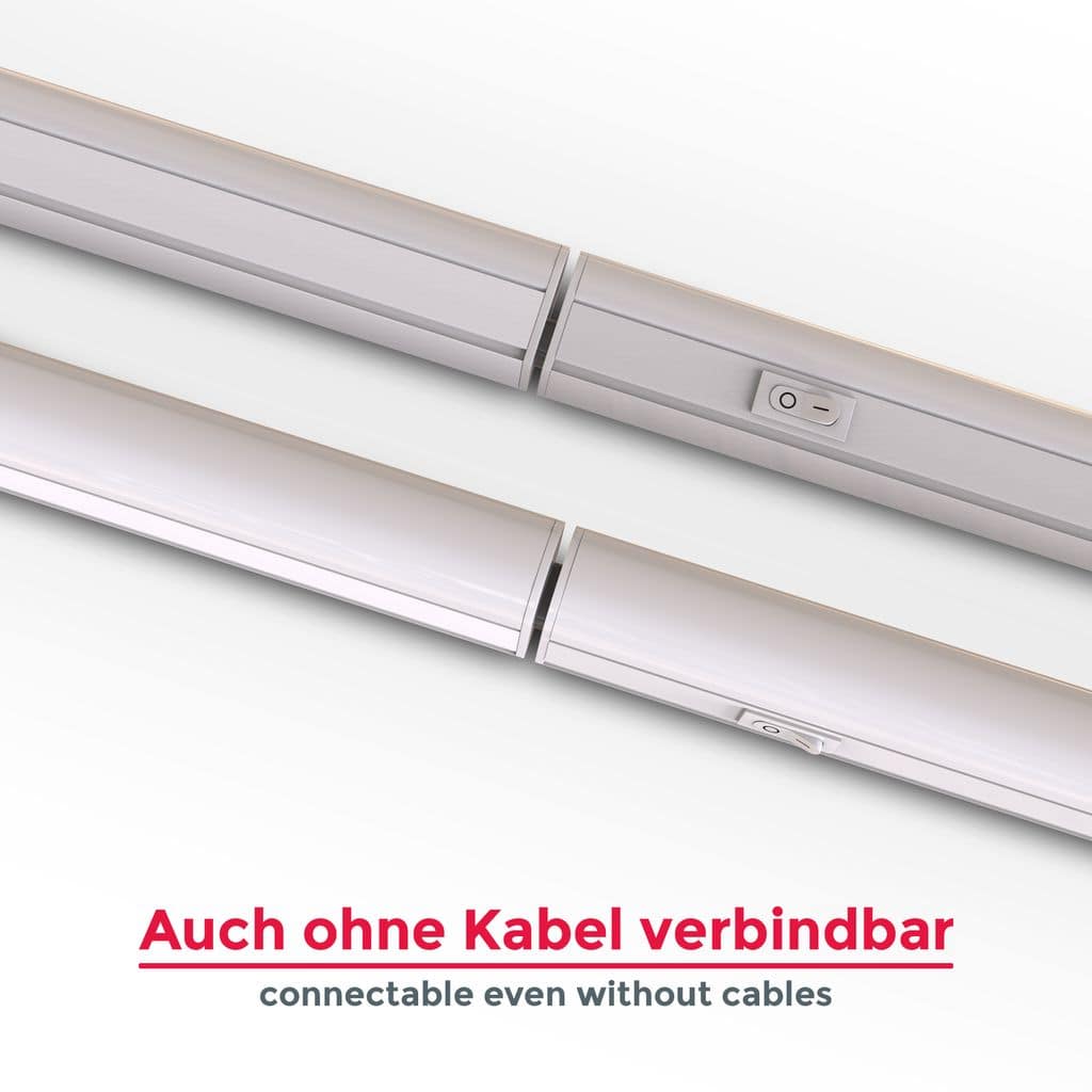 2xLED Unterbauleuchte SET 8W Sternenlichtleiste Kueche  Beleuchtung Schrank Leuchte 16W Reihenschaltung-2  BKL1512