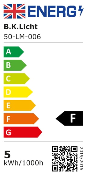 LED Leuchtmittel E14 Energiespar- 5W Glueh-Birne 470lm UK-Energielabel 50-LMF-006-05