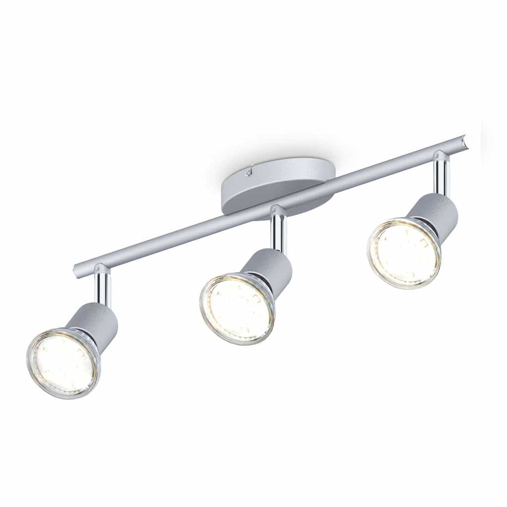 LED Deckenleuchte Wohnzimmer GU10 Spot-Leuchte Deckenlampe Buero 3-flammig Kueche 250lm Freisteller 30-01-03-T