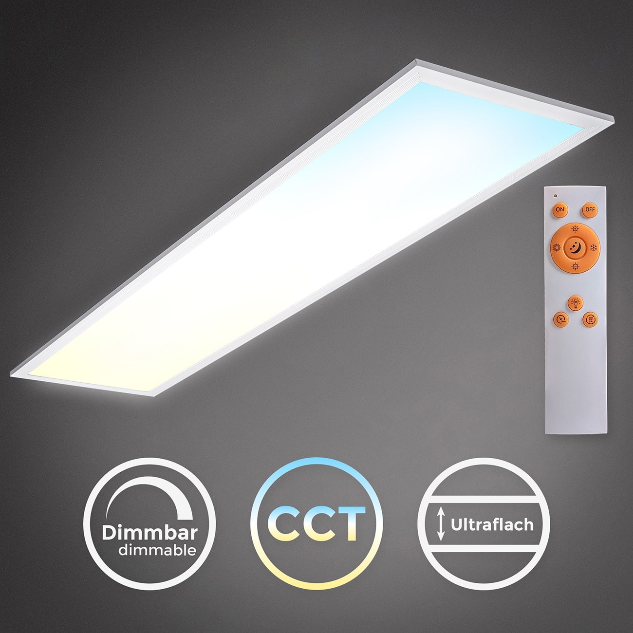 B.K.Licht CCT LED BKL1326 weiß Panel ultra-flach