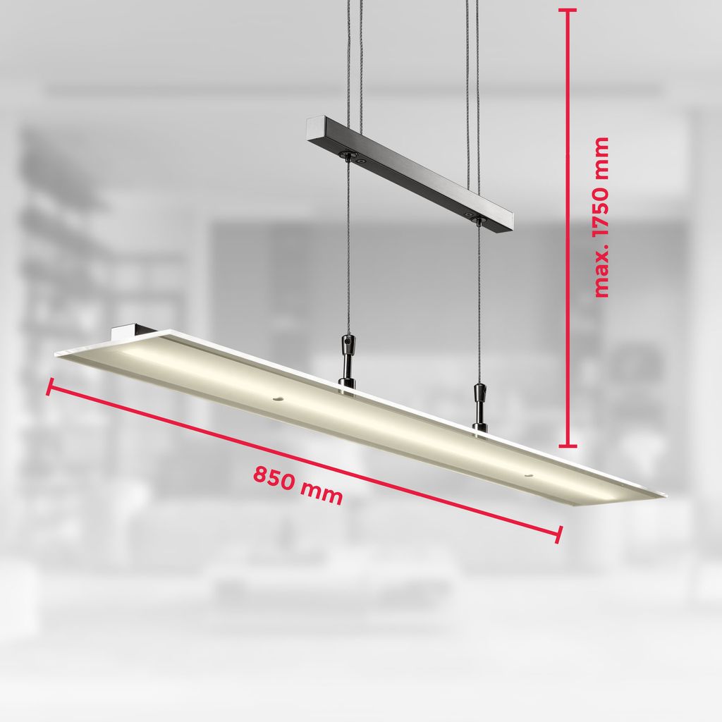 LED Pendelleuchte hoehenverstellbar Haengeleuchte- EssTischleuchte Wohnzimmer 16W Maße BKL1001